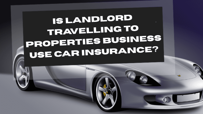 Is landlord travelling to properties business use car insurance