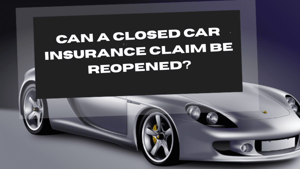 Closed Car Insurance Claim